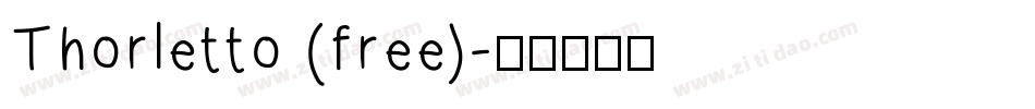 Thorletto (free)字体转换